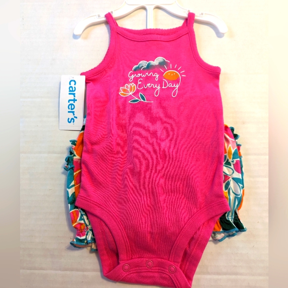 Infant Girls 2 Piece Summer Short Set Brand New With Tags By Carters 6 M… - Picture 1 of 5